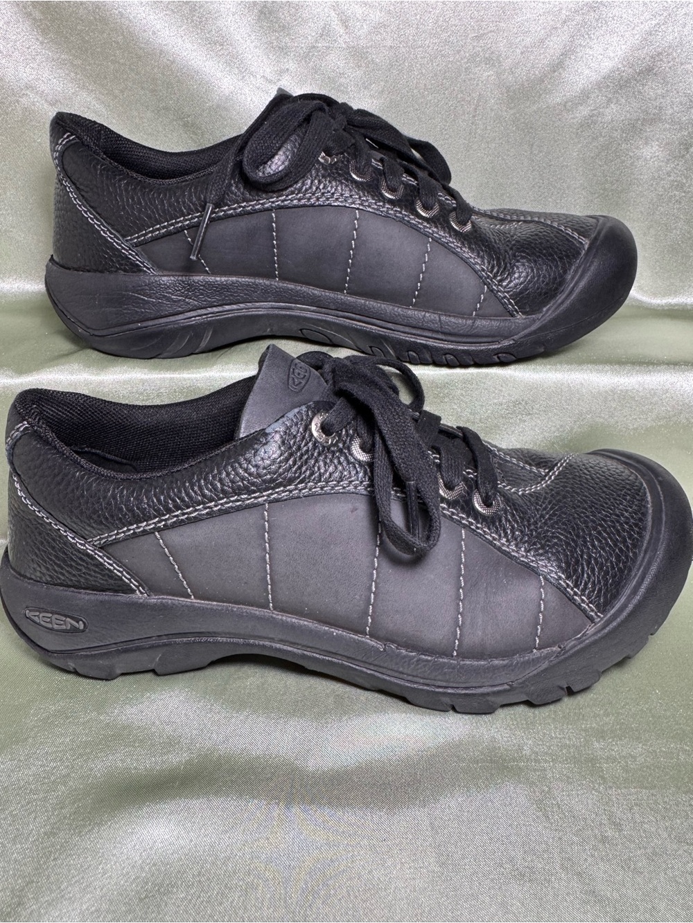 Keen Presidio Leather Comfort Black Oxford Sneakers Women’s Size 6